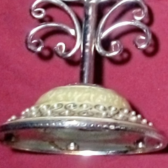 Antique Faux Pearl Handcrafted Mirror - Picture 2 of 3